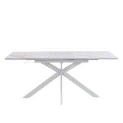 Varden White Ceramic Extending Dining Table 15 Varden White Ceramic Extending Dining Table -Daals Store BSD 094 WHITE WB2