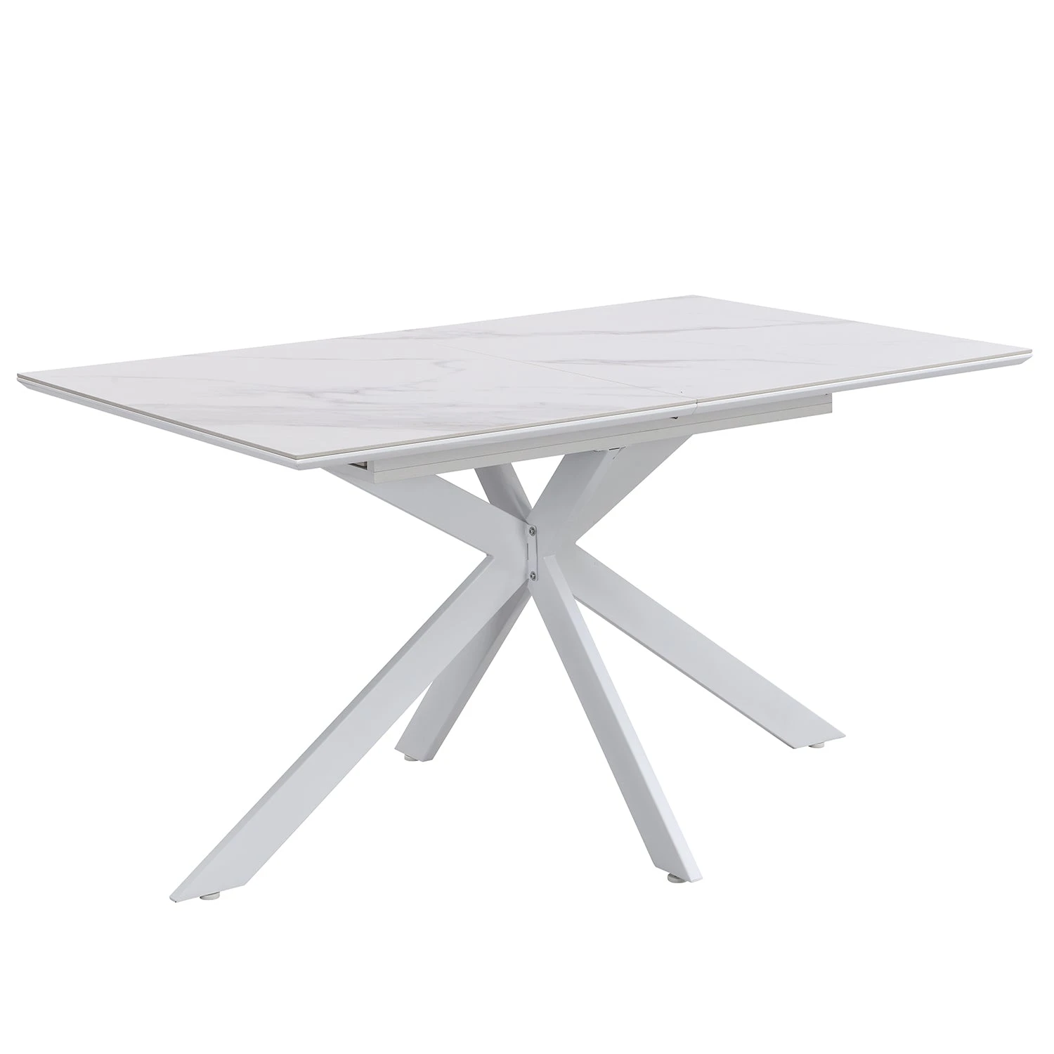 Varden White Ceramic Extending Dining Table 7 Varden White Ceramic Extending Dining Table - Image 7
