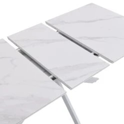 Varden White Ceramic Extending Dining Table 21 Varden White Ceramic Extending Dining Table -Daals Store BSD 094 WHITE detail3