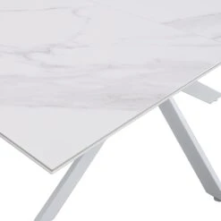 Varden White Ceramic Extending Dining Table 22 Varden White Ceramic Extending Dining Table -Daals Store BSD 094 WHITE detail4