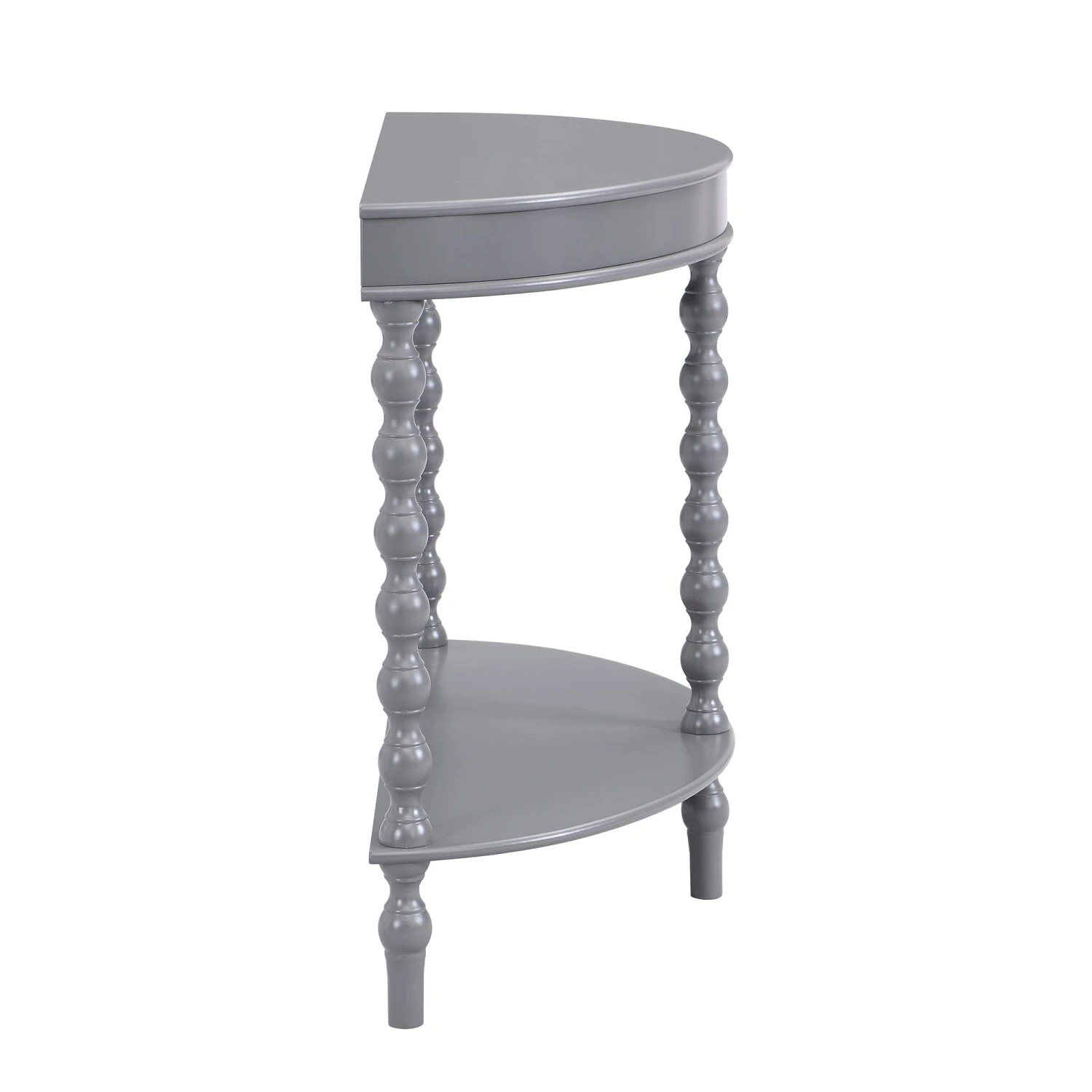 Aldwinke Dark Grey Bobbin Demilune Console Table 8 Aldwinke Dark Grey Bobbin Demilune Console Table - Image 8