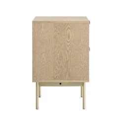 Richmond Ridged 2 Drawer Bedside Table, Light Ash -Daals Store BSD 105 LIGHTWOOD WB4