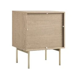 Richmond Ridged 2 Drawer Bedside Table, Light Ash -Daals Store BSD 105 LIGHTWOOD WB5