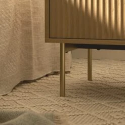 Richmond Ridged 2 Drawer Bedside Table, Light Ash -Daals Store BSD 105 LIGHTWOOD scene5