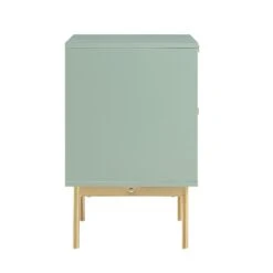 Richmond Ridged 2 Drawer Bedside Table, Matte Sage Green -Daals Store BSD 105 SAGE WB4