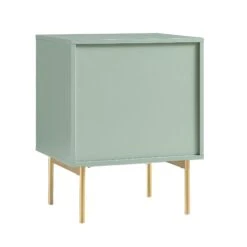 Richmond Ridged 2 Drawer Bedside Table, Matte Sage Green -Daals Store BSD 105 SAGE WB5