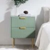 Richmond Ridged 2 Drawer Bedside Table, Matte Sage Green 27 Richmond Ridged 2 Drawer Bedside Table, Matte Sage Green -Daals Store BSD 105 SAGE main
