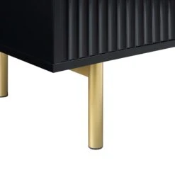 Richmond Ridged 120cm Wide TV Media Unit, Matte Black 23 Richmond Ridged 120cm Wide TV Media Unit, Matte Black -Daals Store BSD 106 BLACK detail4