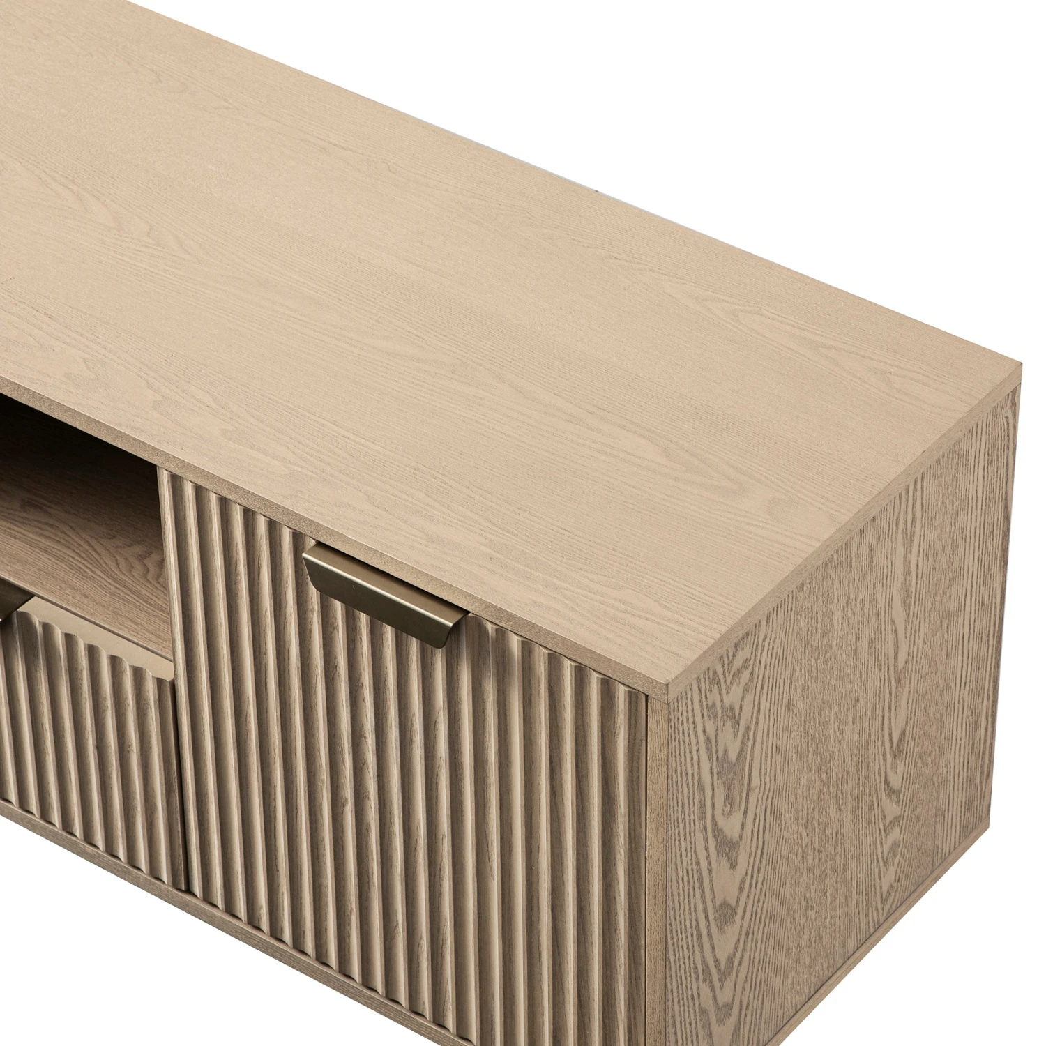 Richmond Ridged 120cm Wide TV Media Unit, Light Ash 11 Richmond Ridged 120cm Wide TV Media Unit, Light Ash - Image 11