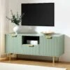 Richmond Ridged 120cm Wide TV Media Unit, Matte Sage Green 25 Richmond Ridged 120cm Wide TV Media Unit, Matte Sage Green -Daals Store BSD 106 SAGE main