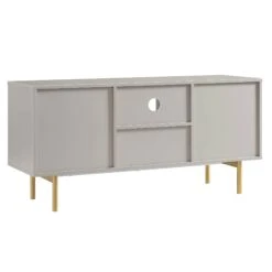 Richmond Ridged 120cm Wide TV Media Unit, Matte Taupe 21 Richmond Ridged 120cm Wide TV Media Unit, Matte Taupe -Daals Store BSD 106 TAUPE WB5