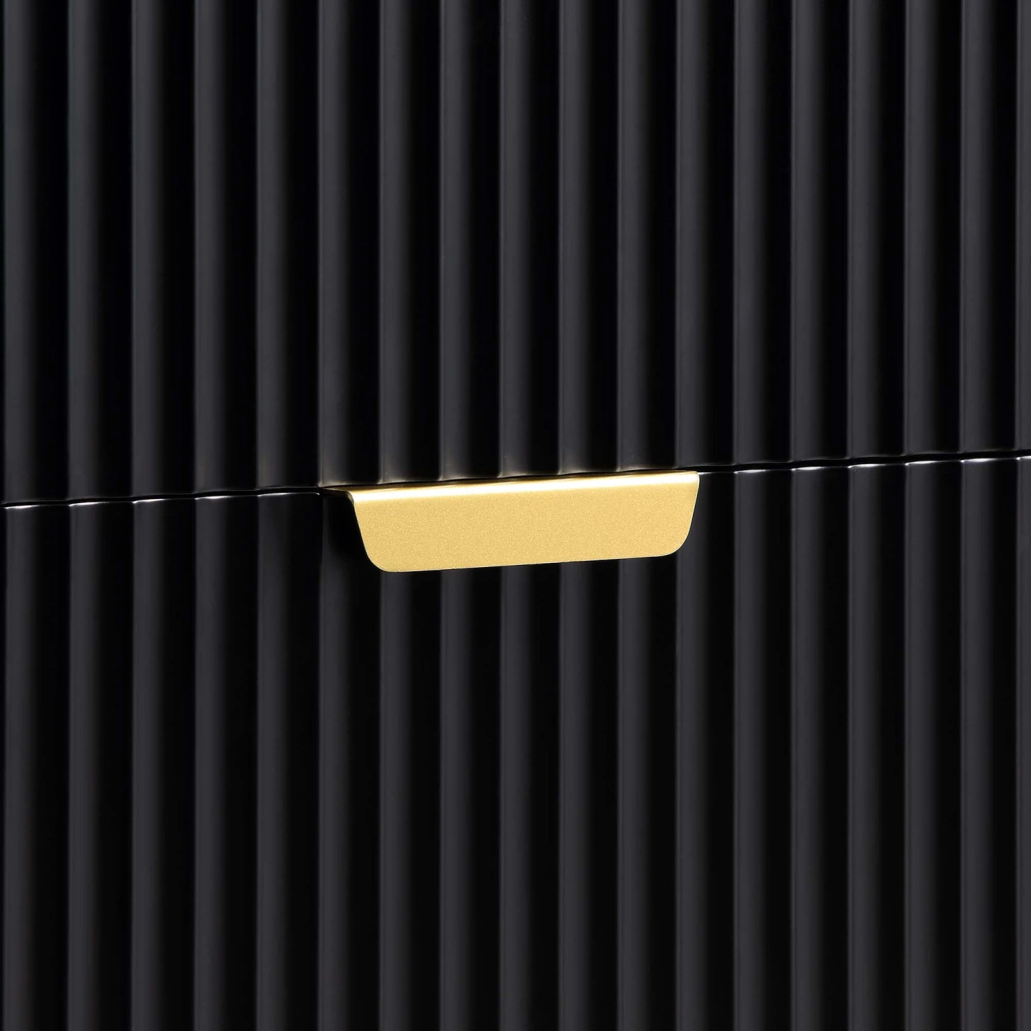 Richmond Ridged Wide Chest Of 6 Drawers, Matte Black 11 Richmond Ridged Wide Chest Of 6 Drawers, Matte Black - Image 11