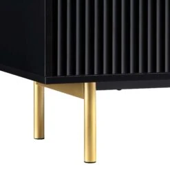 Richmond Ridged Wide Chest Of 6 Drawers, Matte Black 23 Richmond Ridged Wide Chest Of 6 Drawers, Matte Black -Daals Store BSD 107 BLACK detail4