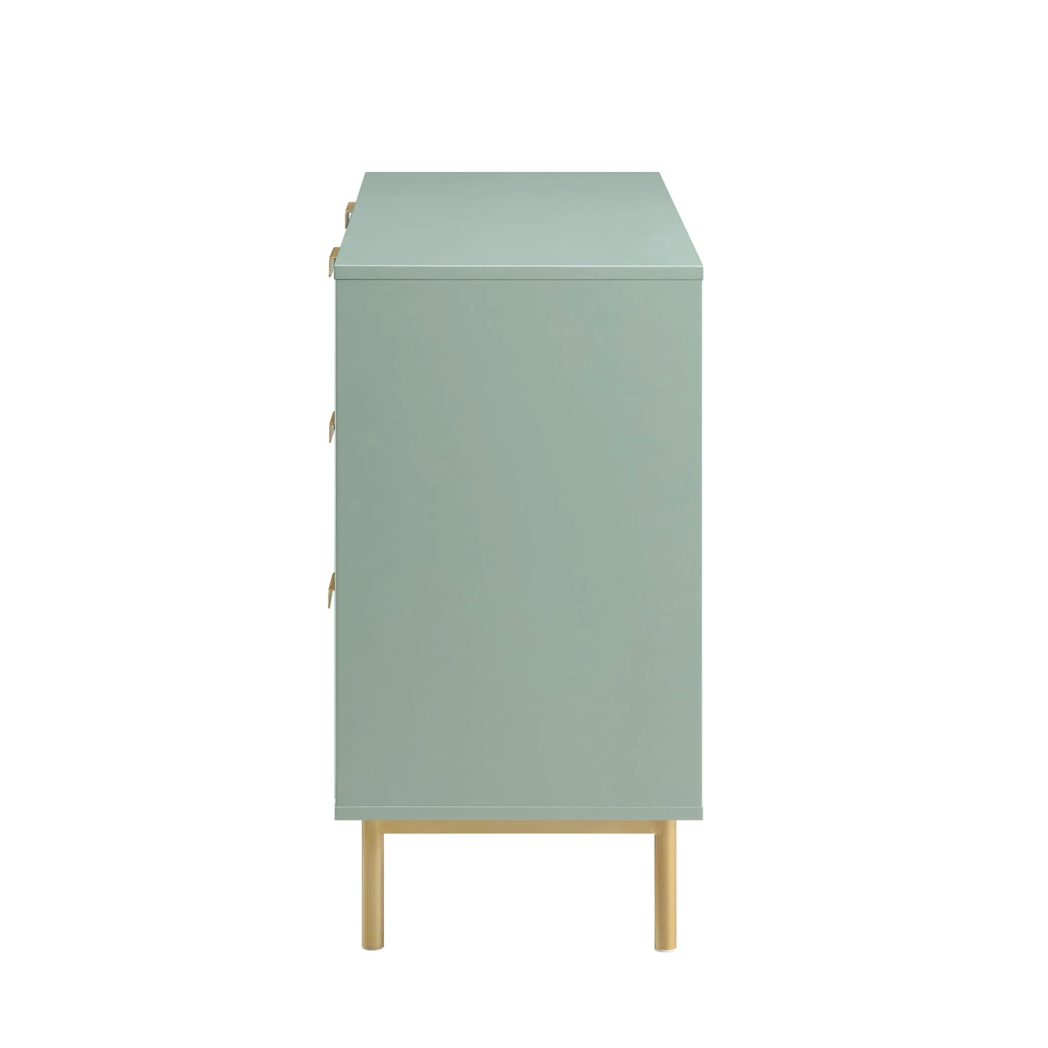 Richmond Ridged Wide Chest Of 6 Drawers, Matte Sage Green 7 Richmond Ridged Wide Chest Of 6 Drawers, Matte Sage Green - Image 7