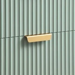 Richmond Ridged Wide Chest Of 6 Drawers, Matte Sage Green 22 Richmond Ridged Wide Chest Of 6 Drawers, Matte Sage Green -Daals Store BSD 107 SAGE detail3