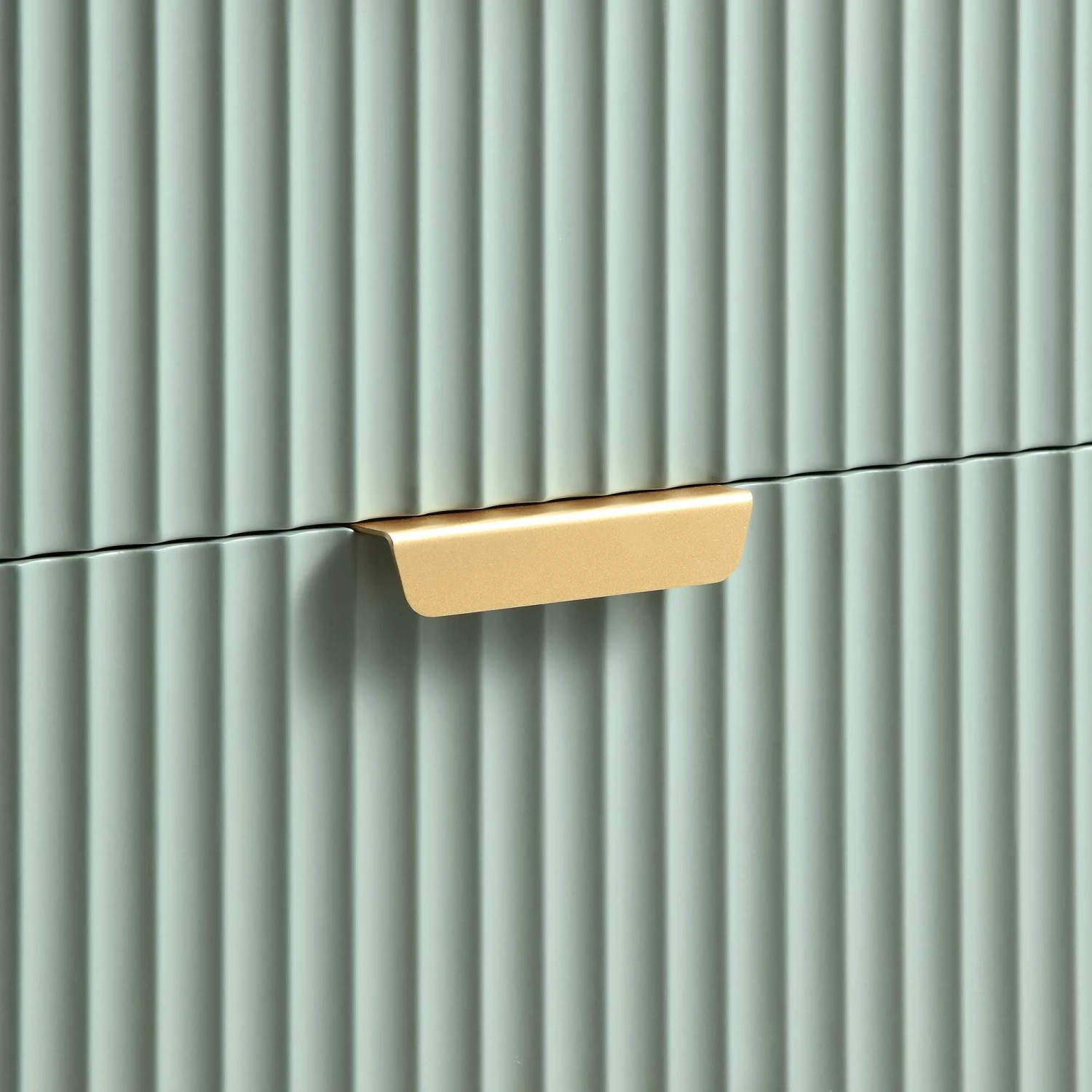 Richmond Ridged Wide Chest Of 6 Drawers, Matte Sage Green 11 Richmond Ridged Wide Chest Of 6 Drawers, Matte Sage Green - Image 11