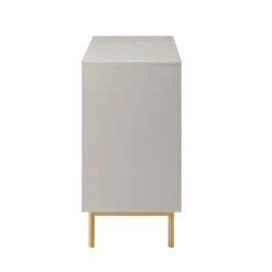 Richmond Ridged Wide Chest Of 6 Drawers, Matte Taupe 20 Richmond Ridged Wide Chest Of 6 Drawers, Matte Taupe -Daals Store BSD 107 TAUPE WB4