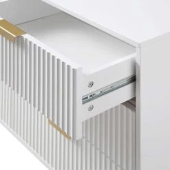 Richmond Ridged Wide Chest Of 6 Drawers, Matte White 21 Richmond Ridged Wide Chest Of 6 Drawers, Matte White -Daals Store BSD 107 WHITE detail2