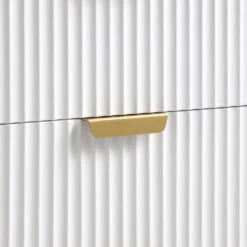 Richmond Ridged Wide Chest Of 6 Drawers, Matte White 22 Richmond Ridged Wide Chest Of 6 Drawers, Matte White -Daals Store BSD 107 WHITE detail3