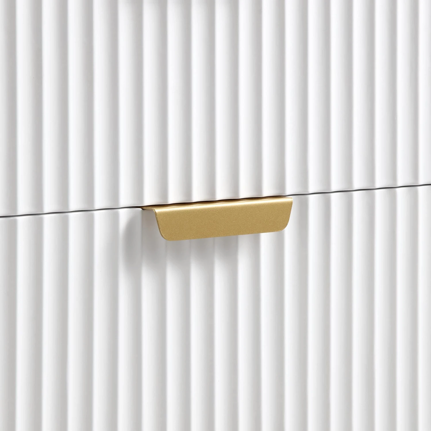 Richmond Ridged Wide Chest Of 6 Drawers, Matte White 11 Richmond Ridged Wide Chest Of 6 Drawers, Matte White - Image 11