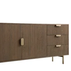 Richmond Ridged Large Sideboard, Dark Ash 29 Richmond Ridged Large Sideboard, Dark Ash -Daals Store BSD 108 DARKWOOD detail1