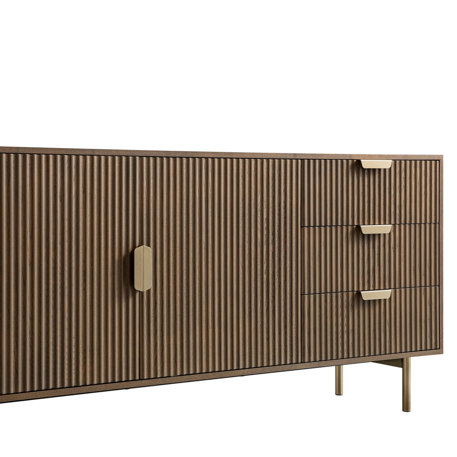 Richmond Ridged Large Sideboard, Dark Ash 13 Richmond Ridged Large Sideboard, Dark Ash - Image 13