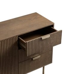 Richmond Ridged Large Sideboard, Dark Ash 30 Richmond Ridged Large Sideboard, Dark Ash -Daals Store BSD 108 DARKWOOD detail2