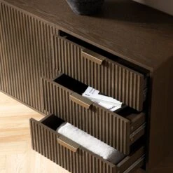 Richmond Ridged Large Sideboard, Dark Ash 22 Richmond Ridged Large Sideboard, Dark Ash -Daals Store BSD 108 DARKWOOD scene5