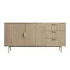 Richmond Ridged Large Sideboard, Light Ash -Daals Store BSD 108 LIGHTWOOD WB1