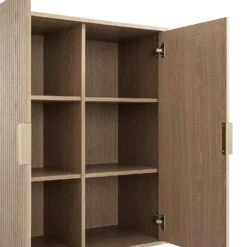 Richmond Ridged Highboard Storage Cabinet, Light Ash 34 Richmond Ridged Highboard Storage Cabinet, Light Ash -Daals Store BSD 109 LIGHTWOOD detail2