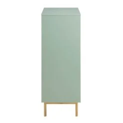 Richmond Ridged Highboard Storage Cabinet, Matte Sage Green -Daals Store BSD 109 SAGE WB5