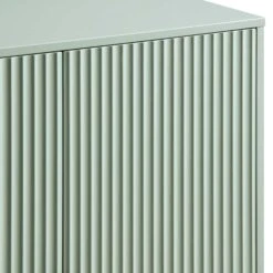Richmond Ridged Highboard Storage Cabinet, Matte Sage Green -Daals Store BSD 109 SAGE detail2