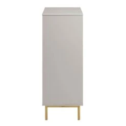 Richmond Ridged Highboard Storage Cabinet, Matte Taupe 20 Richmond Ridged Highboard Storage Cabinet, Matte Taupe -Daals Store BSD 109 TAUPE WB4