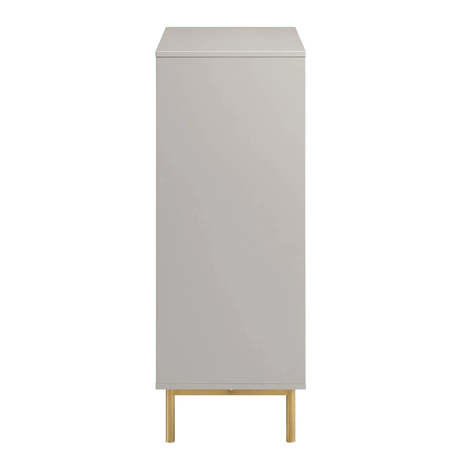Richmond Ridged Highboard Storage Cabinet, Matte Taupe 8 Richmond Ridged Highboard Storage Cabinet, Matte Taupe - Image 8