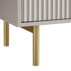 Richmond Ridged Highboard Storage Cabinet, Matte Taupe 24 Richmond Ridged Highboard Storage Cabinet, Matte Taupe -Daals Store BSD 109 TAUPE detail3