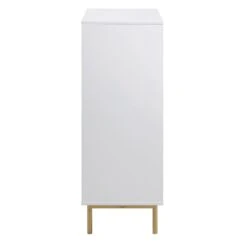 Richmond Ridged Highboard Storage Cabinet, Matte White 17 Richmond Ridged Highboard Storage Cabinet, Matte White -Daals Store BSD 109 WHITE WB4