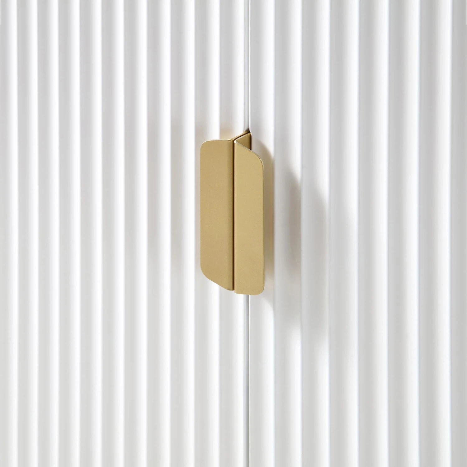 Richmond Ridged Highboard Storage Cabinet, Matte White 9 Richmond Ridged Highboard Storage Cabinet, Matte White - Image 9