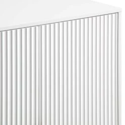 Richmond Ridged Highboard Storage Cabinet, Matte White 20 Richmond Ridged Highboard Storage Cabinet, Matte White -Daals Store BSD 109 WHITE detail2