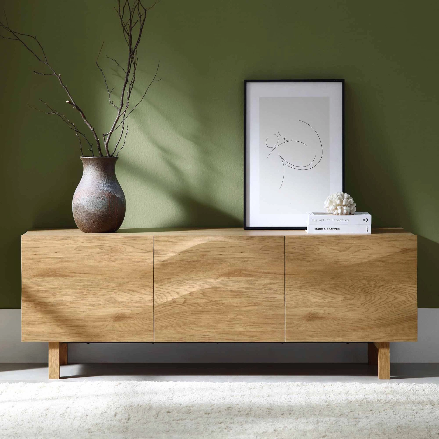 Moriko 3 Door TV Unit, 150 Cm 1 Moriko 3 Door TV Unit, 150 Cm