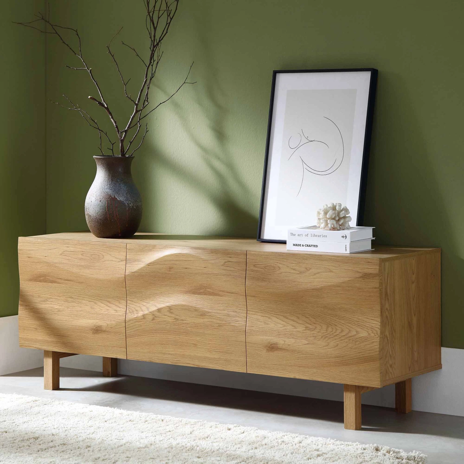 Moriko 3 Door TV Unit, 150 Cm 2 Moriko 3 Door TV Unit, 150 Cm - Image 2