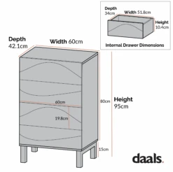 Moriko Chest Of 4 Drawers 16 Moriko Chest Of 4 Drawers -Daals Store BSD 112 CHART