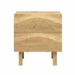 Moriko 2 Drawer Bedside Table 14 Moriko 2 Drawer Bedside Table -Daals Store BSD 113 OAK WB1