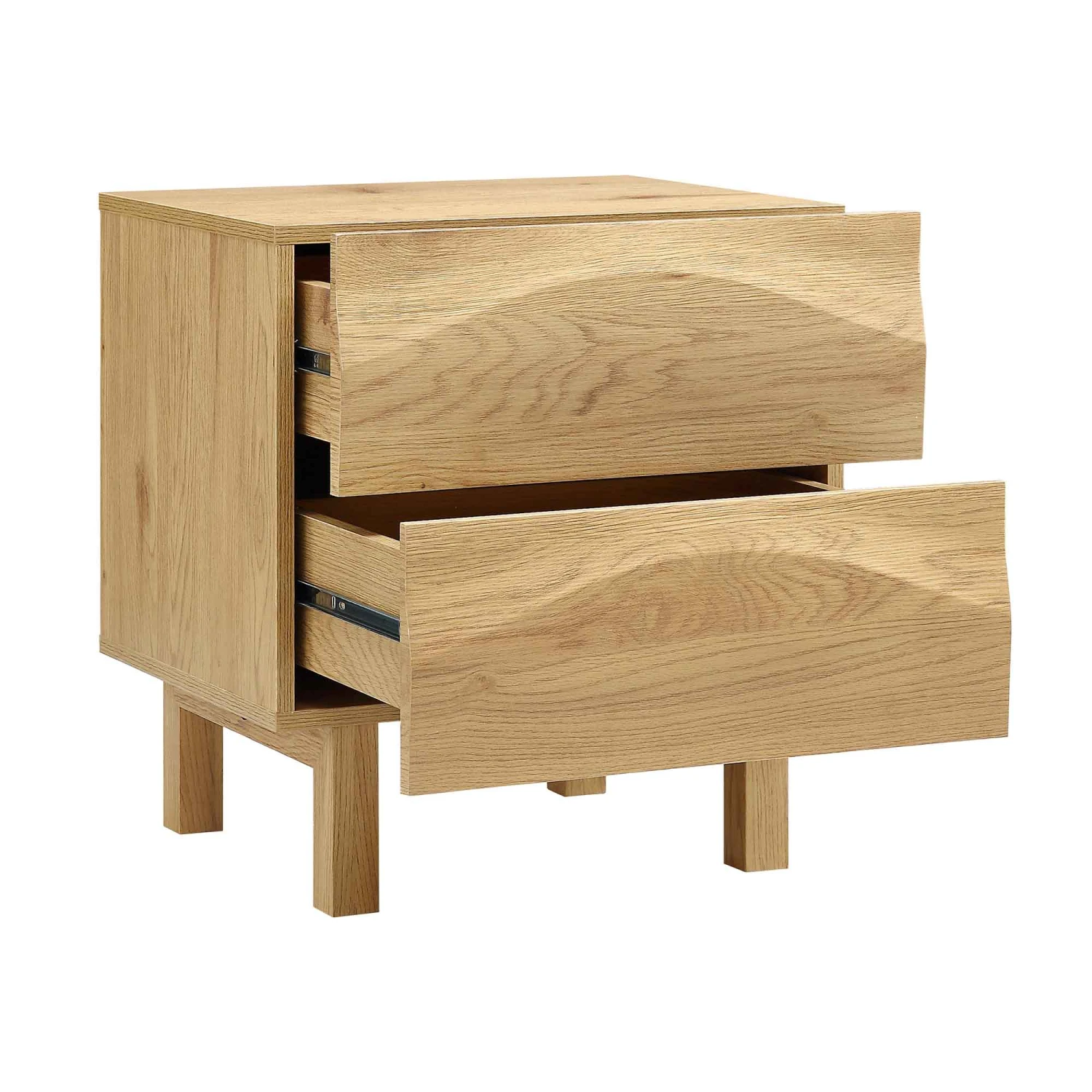 Moriko 2 Drawer Bedside Table 6 Moriko 2 Drawer Bedside Table - Image 6