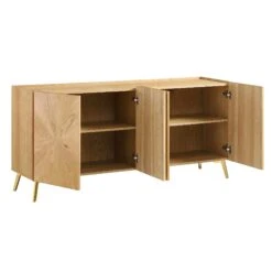 Bohdi Oak 160cm Wide Sideboard 16 Bohdi Oak 160cm Wide Sideboard -Daals Store BSD 115 OAK WB3