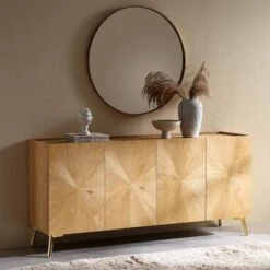 Bohdi Oak 160cm Wide Sideboard 12 Bohdi Oak 160cm Wide Sideboard -Daals Store BSD 115 OAK scene1