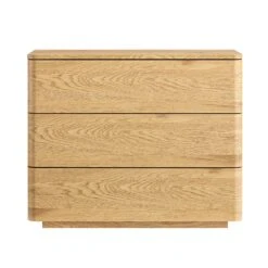 Agnes Curved Edge Chest Of 3 Drawers, Natural 17 Agnes Curved Edge Chest Of 3 Drawers, Natural -Daals Store BSD 116 OAK WB1