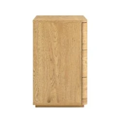 Agnes Curved Edge Chest Of 3 Drawers, Natural 22 Agnes Curved Edge Chest Of 3 Drawers, Natural -Daals Store BSD 116 OAK WB5