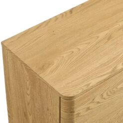 Agnes Curved Edge Chest Of 3 Drawers, Natural 25 Agnes Curved Edge Chest Of 3 Drawers, Natural -Daals Store BSD 116 OAK detail2