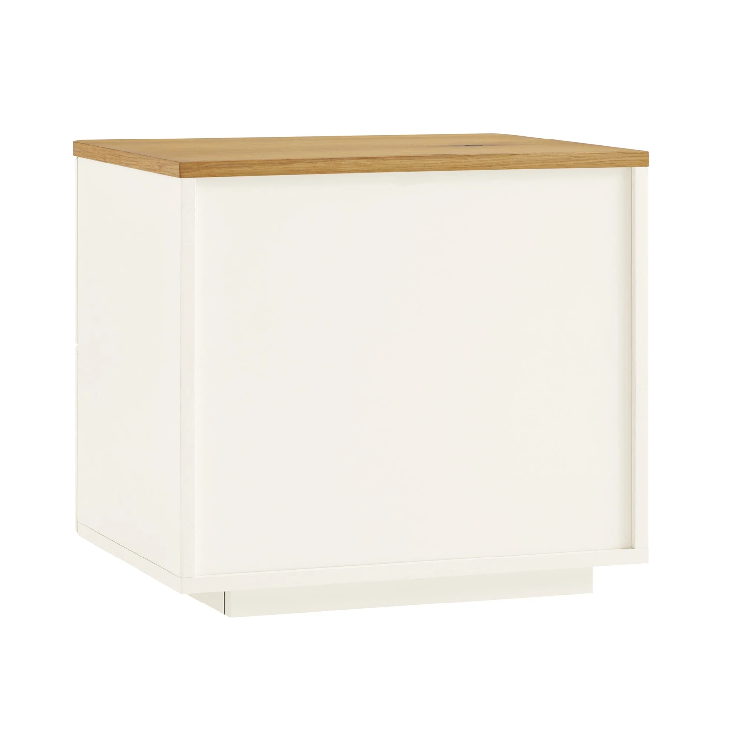 Agnes Curved Edge 2 Drawer Bedside Table, White 10 Agnes Curved Edge 2 Drawer Bedside Table, White - Image 10