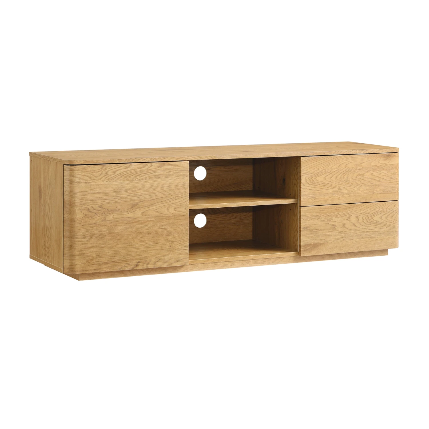 Agnes Curved Edge 150cm Wide TV Unit, Natural 6 Agnes Curved Edge 150cm Wide TV Unit, Natural - Image 6